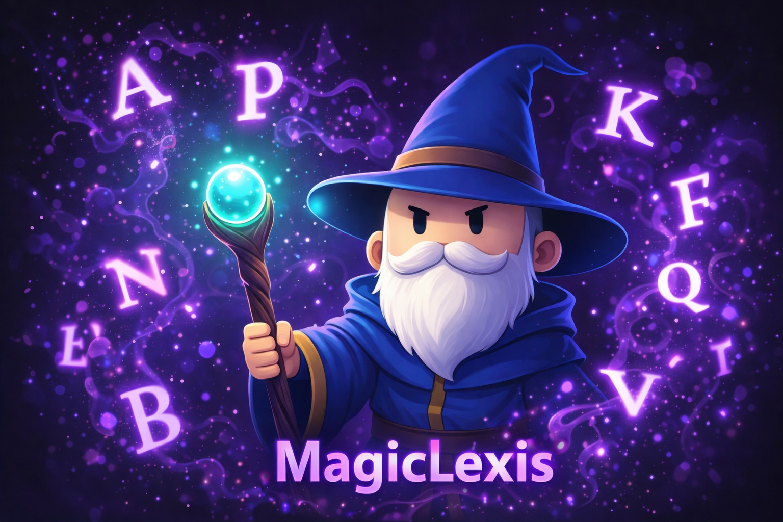 Ilustração principal do mago do MagicLexis